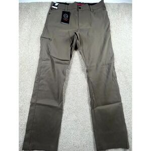 Wrangler ATG Cliff Side Utility Pants Mens 38x32 Brown Regular Straight Fit New